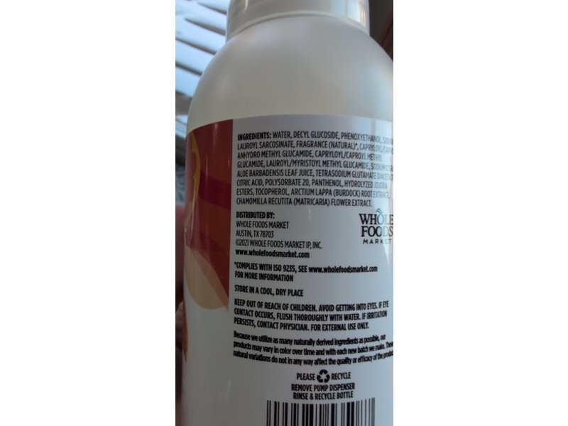 365 by Whole Foods Market Foaming Scented Hand Soap, Citrus Sunshine, 12 fl oz/355 mL