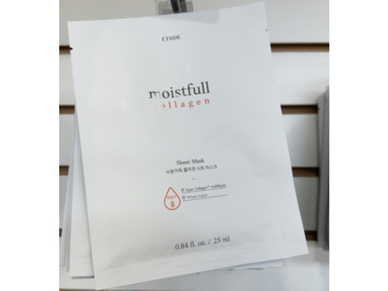 Etude Moistfull Collagen Sheet Mask, 0.84 fl oz/25 mL