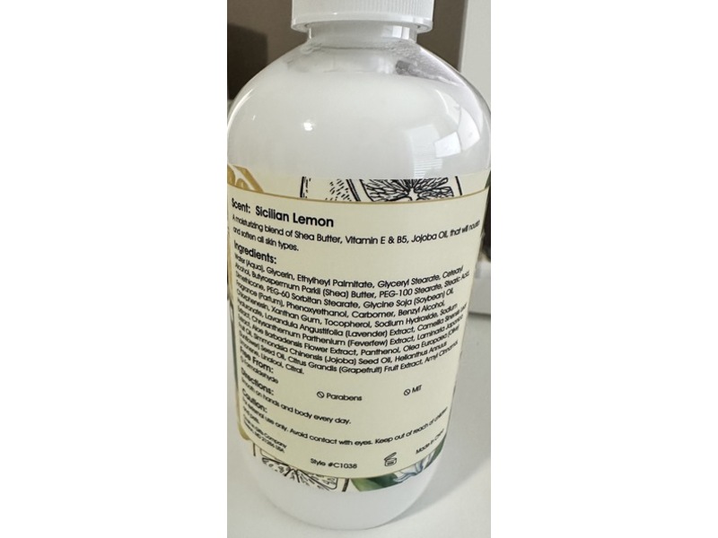 Romiie Zoi Hand & Body Lotion, Sicilian Lemon, 8 fl oz/236 mL