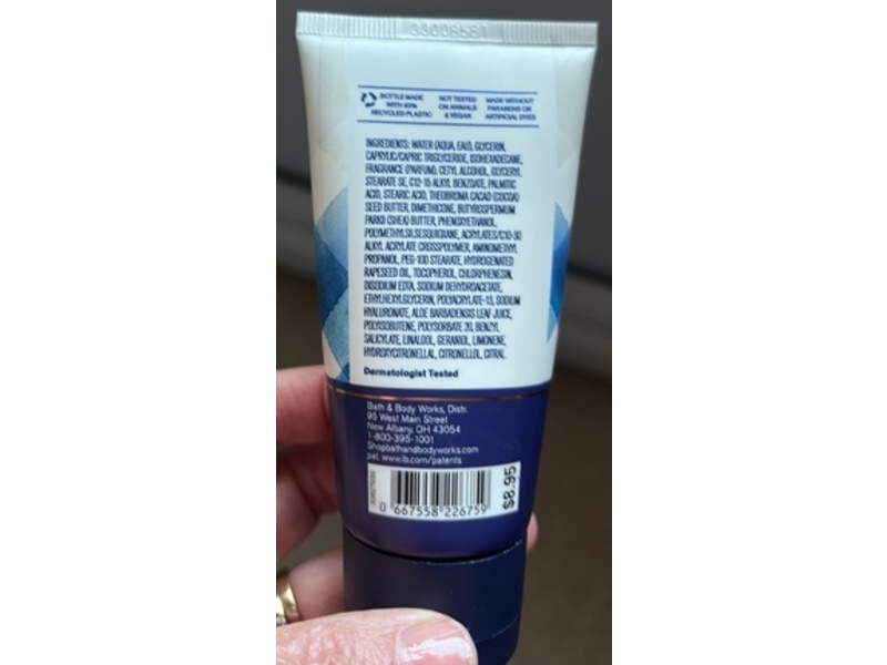 Bath & Body Works Hydrating Body Cream, Gingham, 2.5 oz/70 g