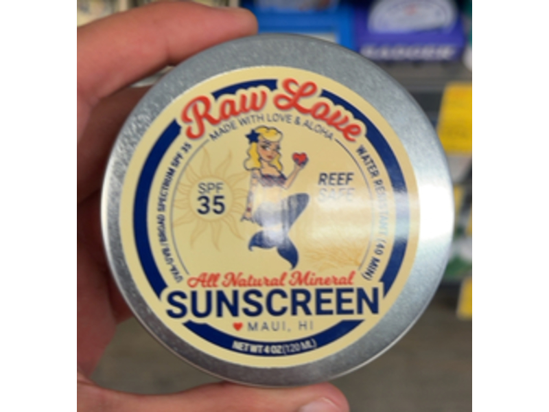 Raw Love Mineral Sunscreen, SPF 35, 4 oz/120 mL