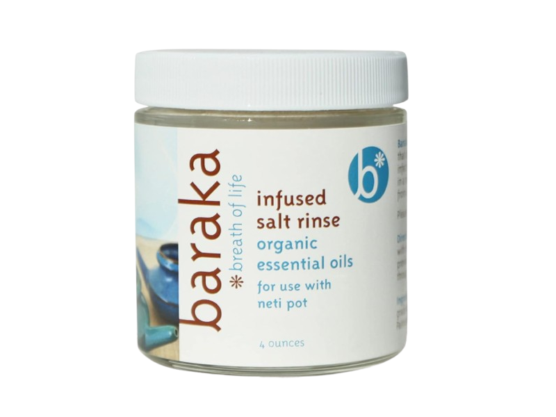 Baraka Breath Of Life Infuse Salt Rinse Organic Essentials Oils, 4 oz