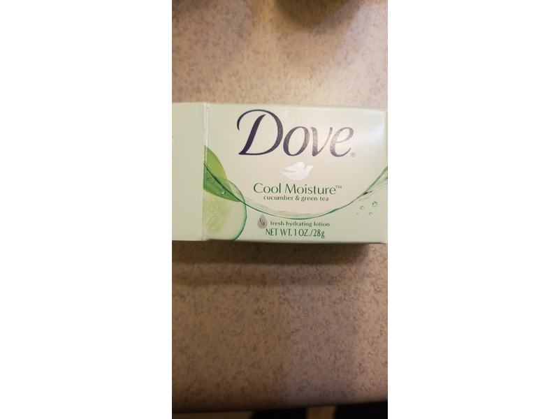 Dove Cool Moisture Bar Soap, Cucumber & Green Tea, 1 oz
