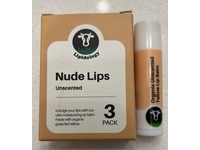 Lipidology Nude Lips Tallow Lip Balm, Unscented, 4.25 g, 3 Pack - Image 3