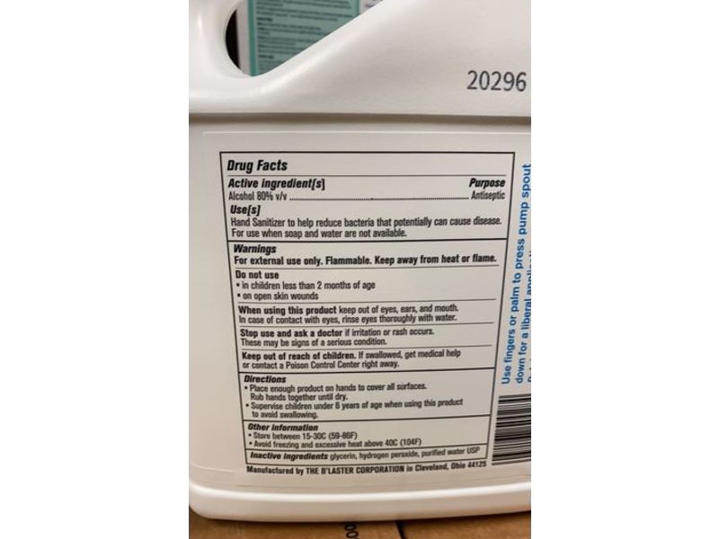 B'Laster Hand Sanitizer Pump, 1 Gallon