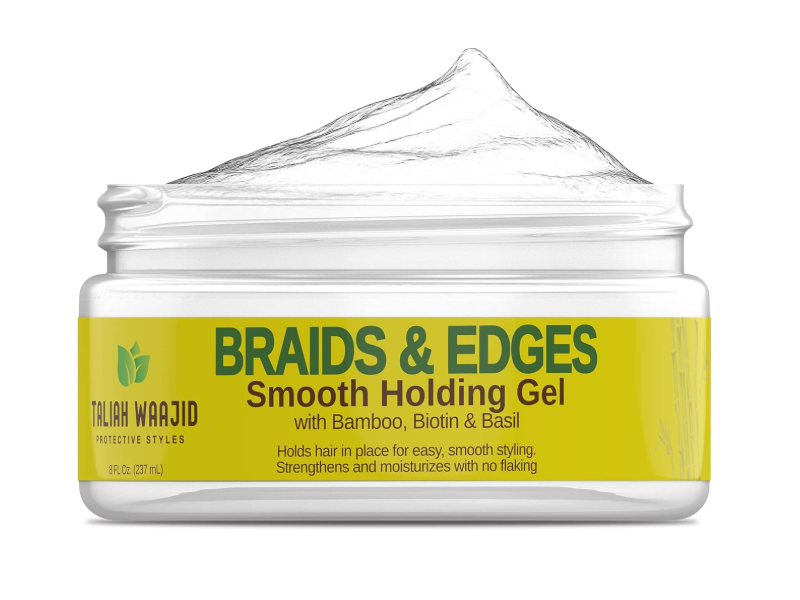 Taliah Waajid Braids & Edges Smooth Holding Gel, Bamboo, Biotin & Basil, 8 fl oz/237 mL