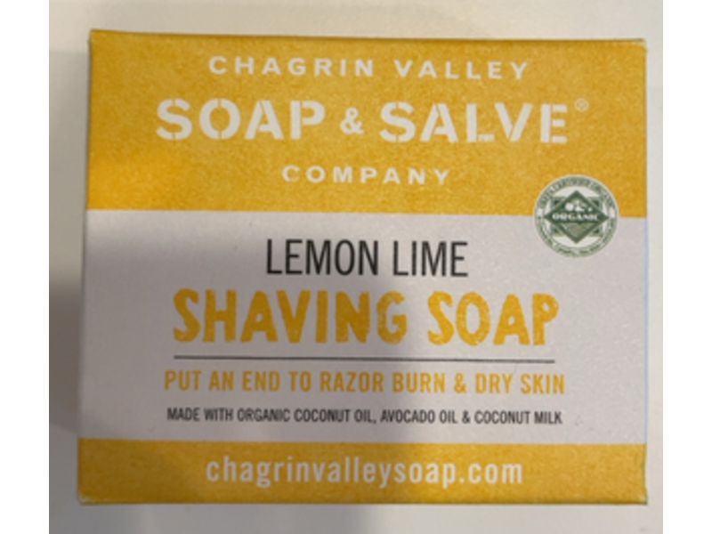 Chagrin Valley Soap & Salve Shaving Soap, Lemon Lime
