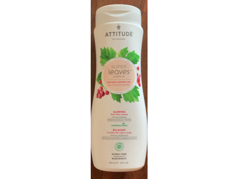 Attitude Shower Gel, Glowing Red Vine Leaves, 16 fl oz/473 mL