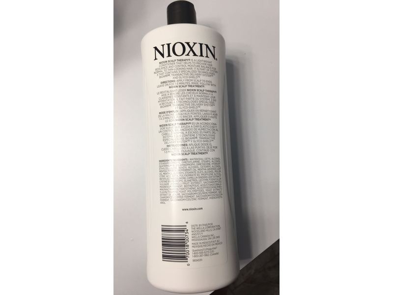 Nioxin Scalp Therapy Conditioner 3 Normal To Thin Looking, 33.8 oz/1 L