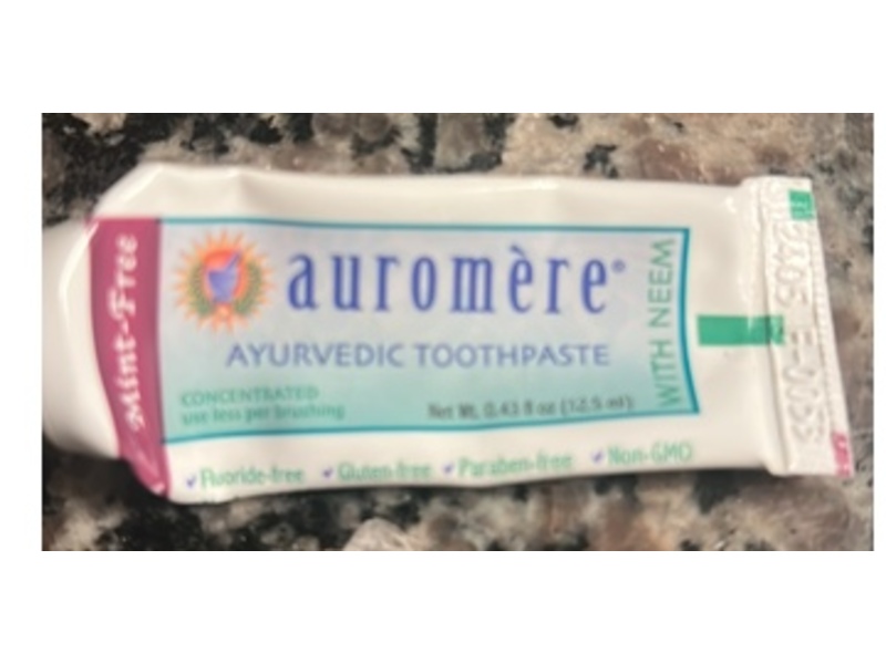 Auromere Ayurvedic Toothpaste, Neem, 0.43 fl oz//12.5 mL
