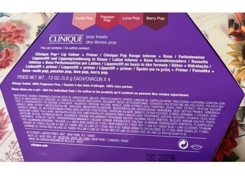 Clinique Pop Treats Lip Set, 0.13 oz/3.8 g