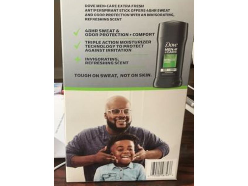Dove Men + Care Antiperspirant, Extra Fresh, 2.7 fl oz/76 g, Pack Of 5