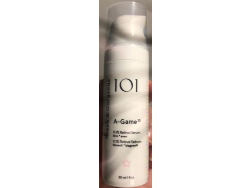 Geek & Gorgeous A-Game Serum, 0.1% Retinal, 1 fl oz/30 mL
