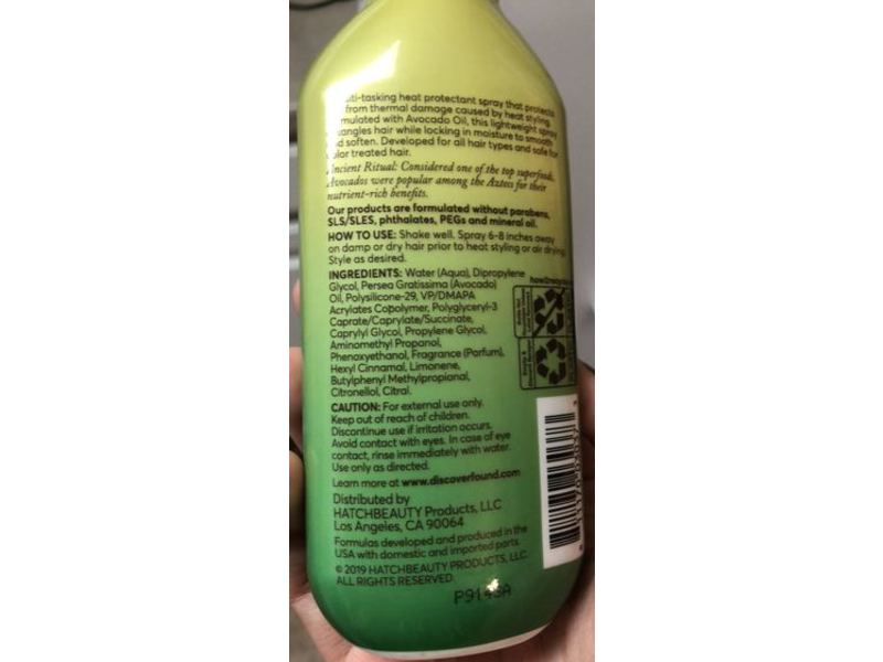 Found All-In-One Heat Protectant Spray, 5 fl oz/147 mL