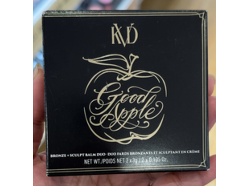 KVD Good Apple Bronzer + Sculpt Balm Duo, Fair 100, 0.105 oz/3 g
