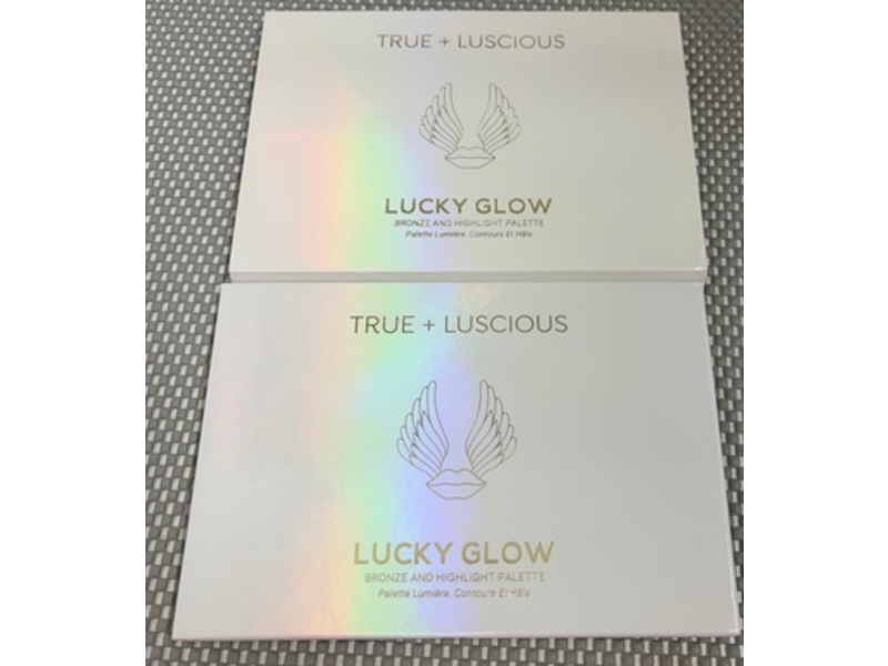 True+Luscious Lucky Glow Bronze & Highlight Palette, 0.13 oz/3.8 g