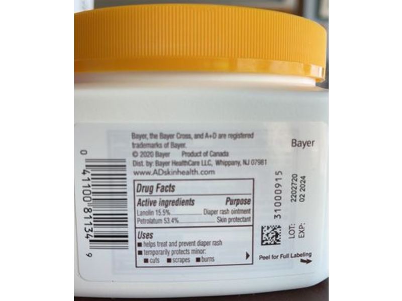 A&D Prevent Diaper Rash Ointment, Original, 454 g