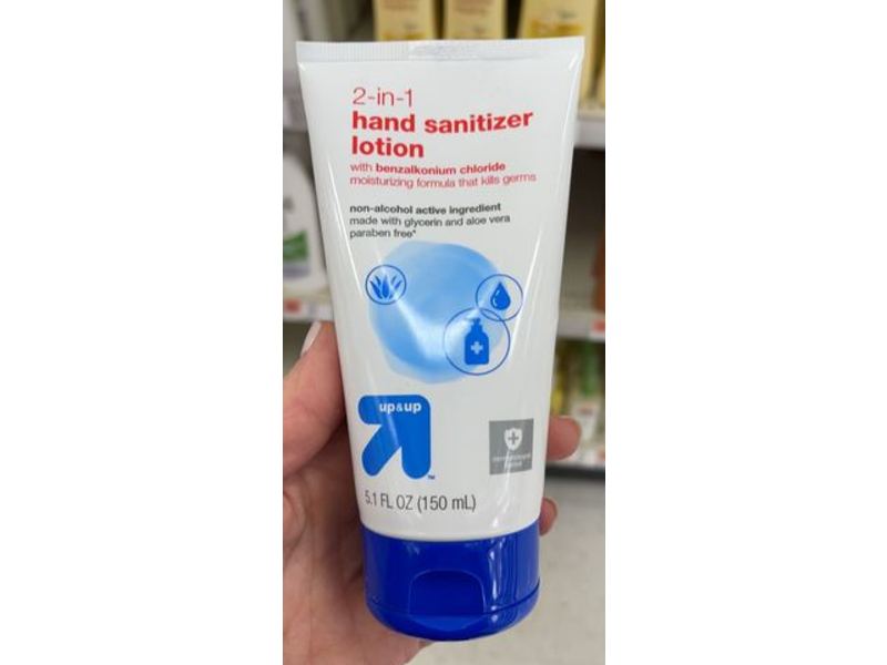 Up & Up 2-In-1 Hand Sanitizer Lotion, 5.1 fl oz/150 mL