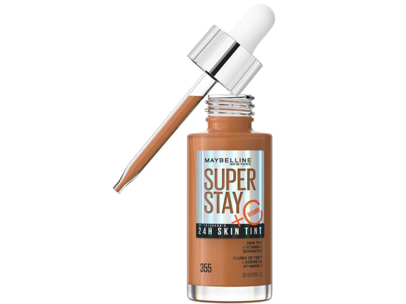 Maybelline Super Stay Skin Tint + Vitamin C Derivative, Shade 355, 1.0 fl oz/30 mL