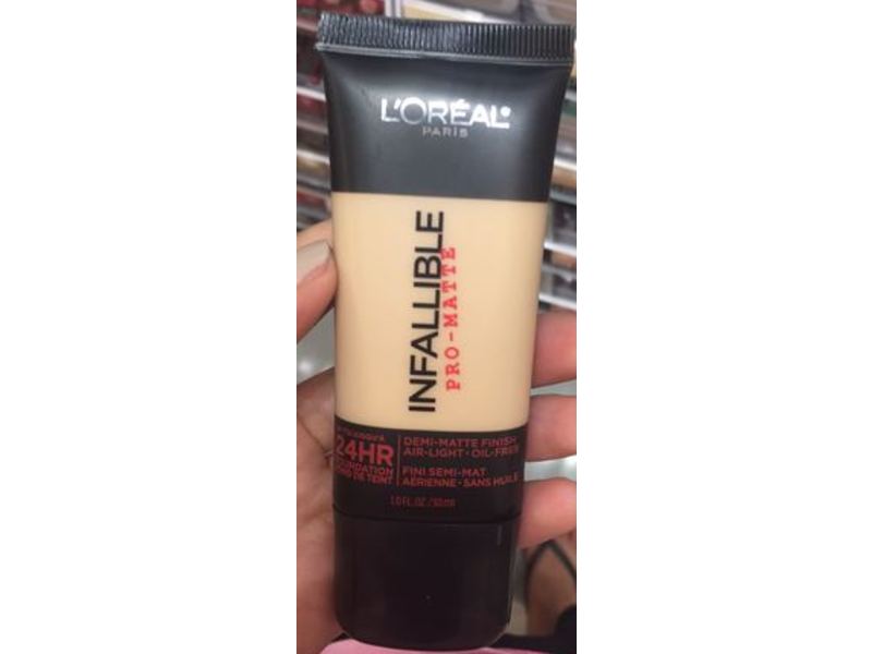 L'Oreal Paris Infallible Pro-Matte Foundation Makeup, Golden Beige, 1 fl oz/30 mL