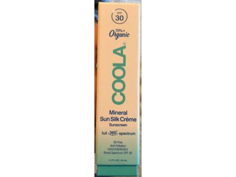 Coola Mineral Sun Silk Creme Sunscreen, SPF 30, Oil-Free, 1.5 fl oz/44 mL