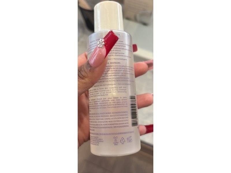 EWC Slow Body Oil, Coconut, 4.2 fl oz/125 mL