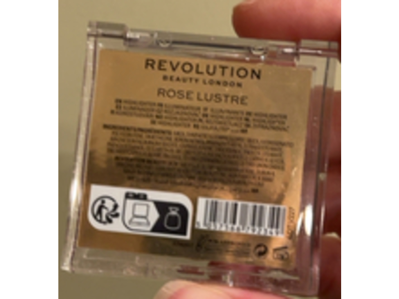Revolution Powder Beam Bright Highlighter, Rose Lustre, 0.08 oz/2.45g