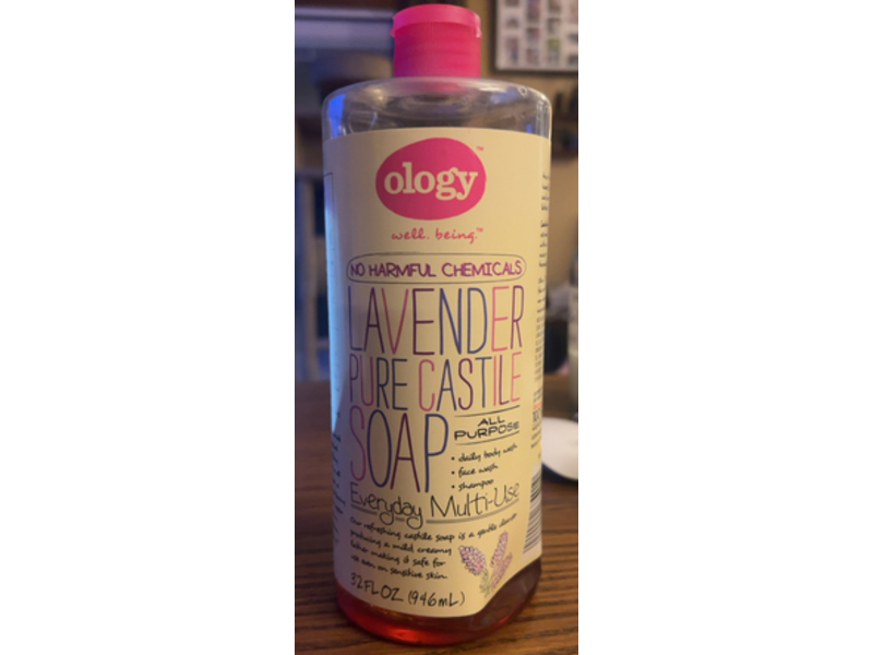 Ology Well Being Lavender Pure Castile Soap, 32 fl oz/946 mL