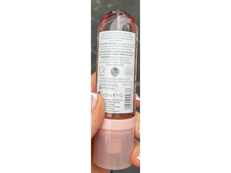 Studio London U-Dew-U Setting Mist, 100 mL