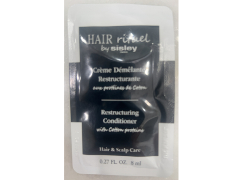 Sisley Paris Hair Rituel Restructuring Conditioner, Cotton Protein, 0.27 fl oz/8 mL