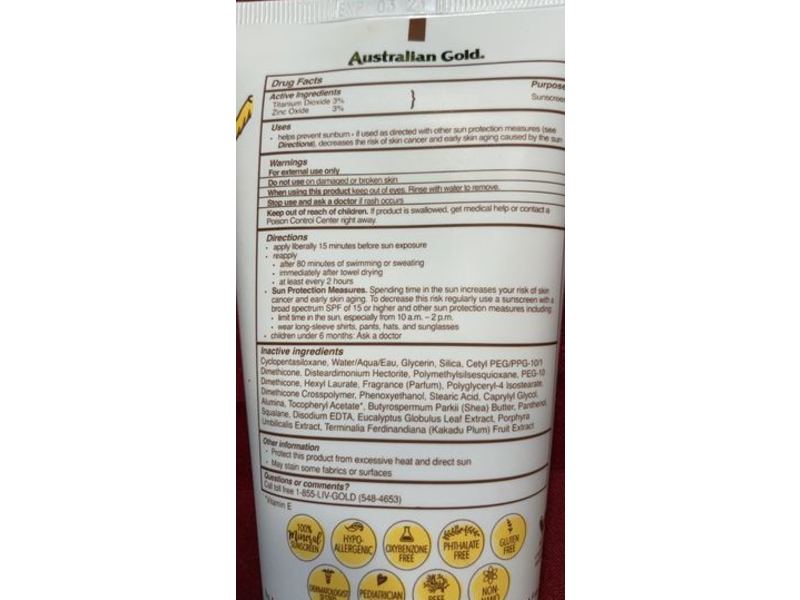 Australian Gold Botanical Sunscreen Mineral Lotion, SPF 30, 5 oz