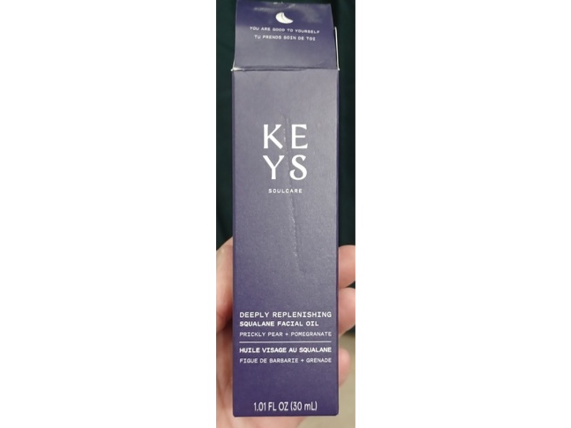 Keys Soulcare Deeply Replenishing Squalane Facial Oil, 1.01 fl oz/30 mL