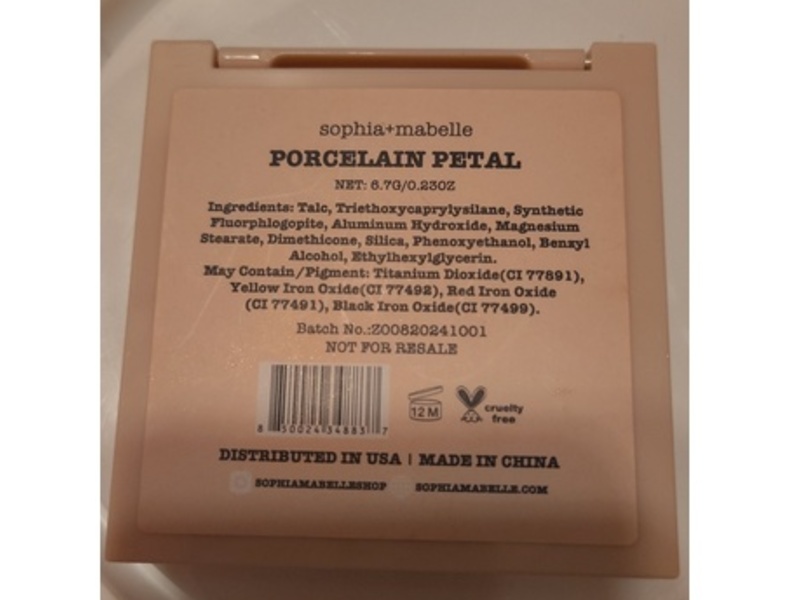 Sophia + Mabelle Finishing Powder, Porcelain Petal, 0.23 oz/6.7 g