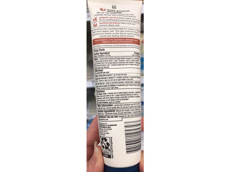 Aveeno Baby Soothing Multi-Purpose Ointment, Sensitive Skin, Fragrance-Free, 4.7 oz/133 g