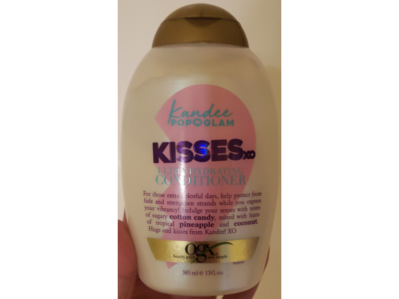 Ogx Kandee Popoglam Kisses, Ultra Hydrating Conditioner, 13 fl oz / 385 ml