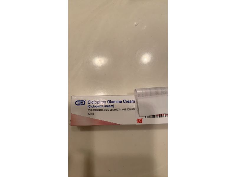 Ciclopirox Olamine Cream, USP, 0.77%, G&W, (RX)