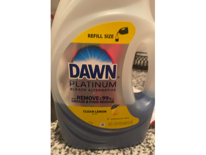 Dawn Platinum Dishwashing Liquid, Clean Lemon, 54.8 fl oz/1.62 L