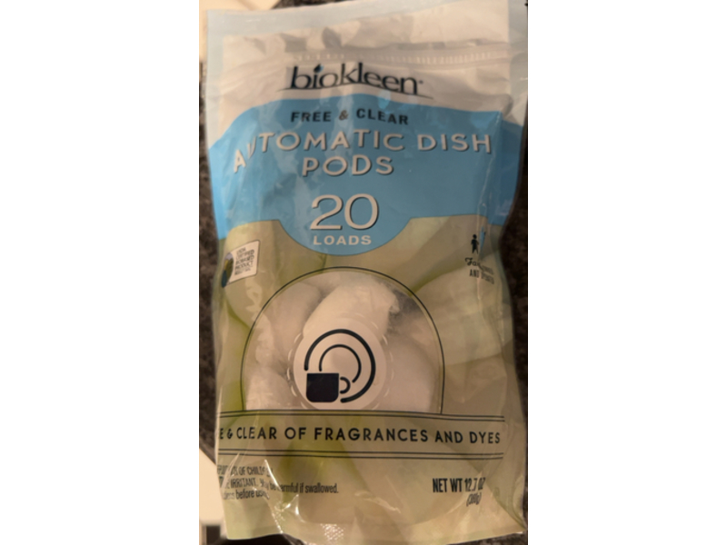 Biokleen Automatic Dish Pods, 20 Loads, 12.7 oz/360 g