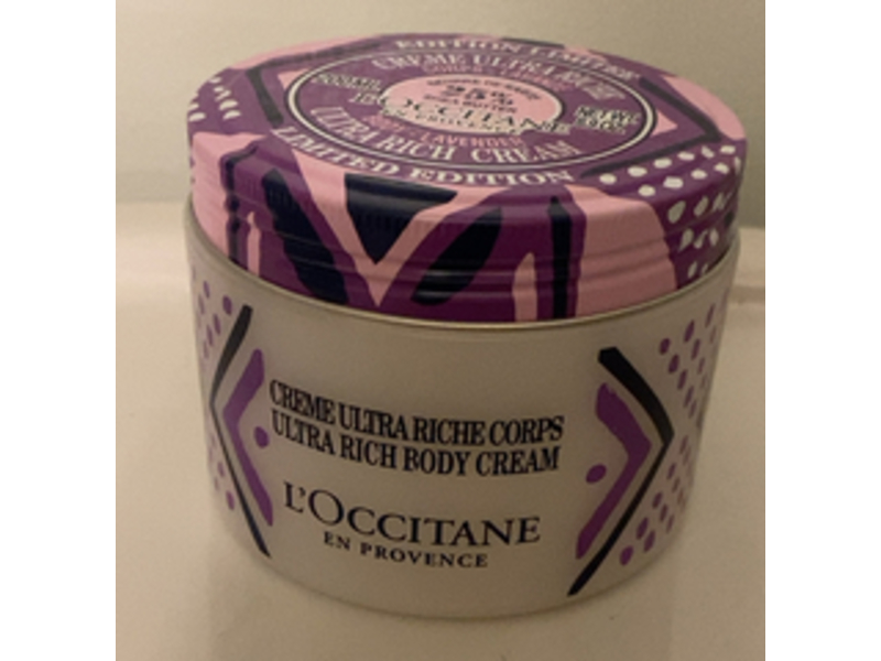 L'Occitane En Provence Ultra Rich Body Cream, Lavender, 6.9 oz/200 mL