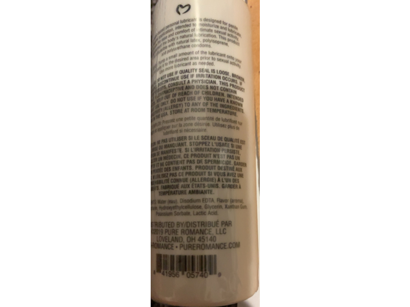 Pure Romance Just Like Me Water Based Personal Lubricant, Glazed Sugar Donut, 3.38 fl oz/99.9 mL