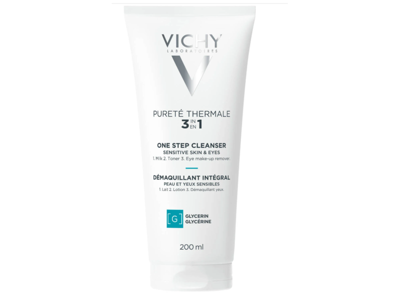 Vichy Pureté Thermale 3-in-1 One Step Cleanser, 6.76 fl oz/200 mL