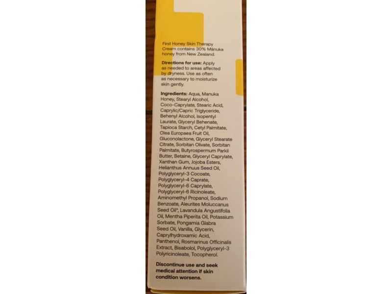 Firsthoney Skin Therapy Cream, 1.75 oz/50 g