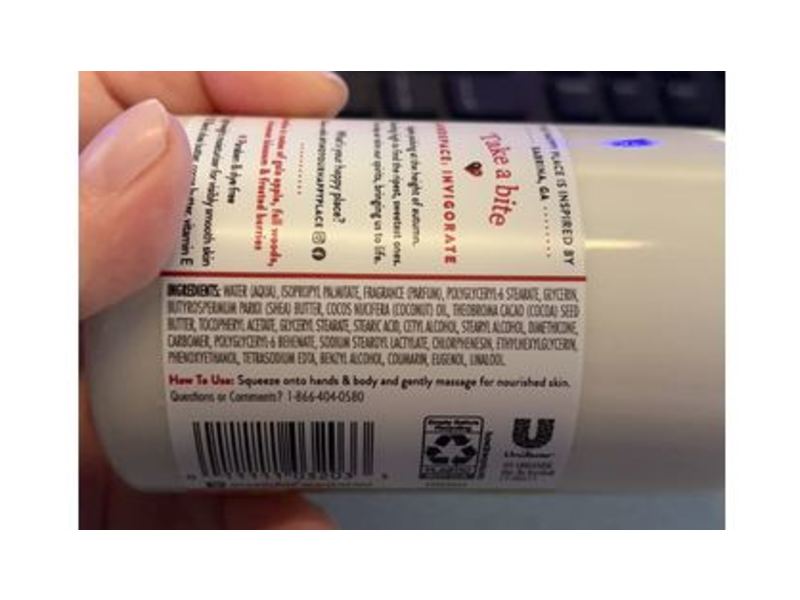 Find Your Happy Place Autumn Apple Picking Body Lotion, Apple & Frosted Berry, 10 fl oz