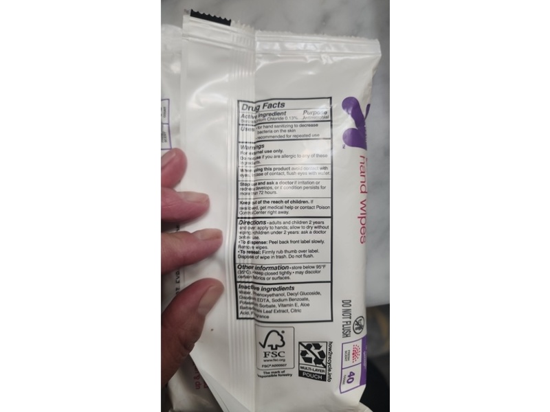 Up & Up Antibacterial Hand Wipes, 40 Count