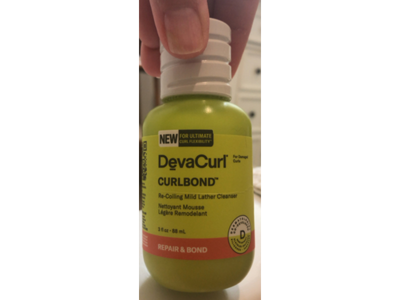 Devacurl Curlbond Re-Coiling Mild Lather Cleanser, 3 fl oz/88 mL