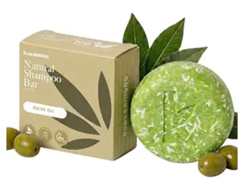 Seek Bamboo Coconut-Free Shampoo Bar, Olive Oil, 3.2 fl oz/91 g