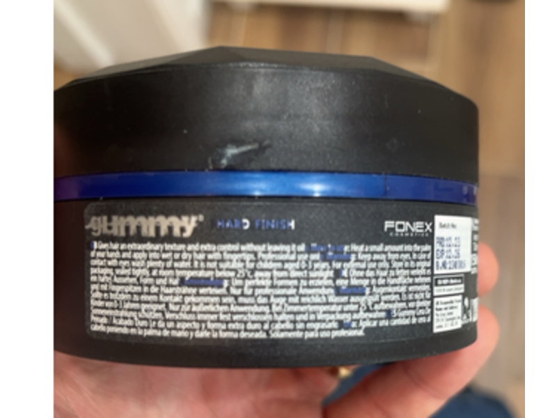 Gummy Fonex Professional Keratin complex Styling Wax, Hard Finish, 5 oz/150 mL