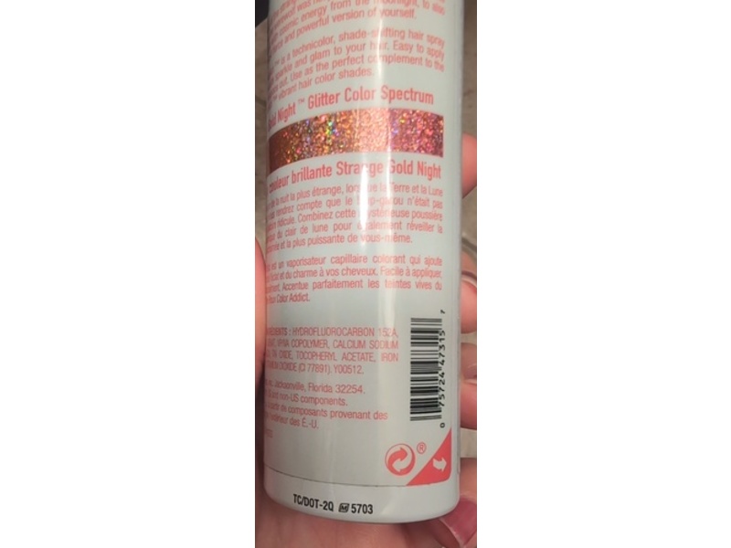 Roux Glitter Addict Hair Spray, Strange Gold Night, 2 oz/56.7 g