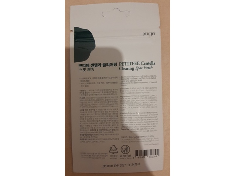 Petitfee Centella Clearing Spot Patch, 23 Count