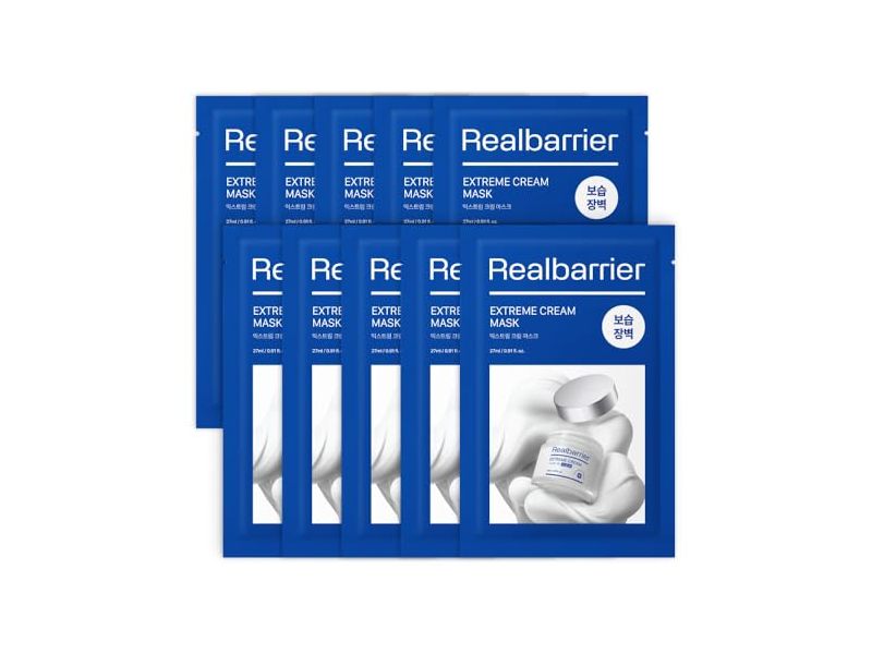 Real Barrier Extreme Cream Mask, 0.91 fl oz/27 mL, Pack Of 10